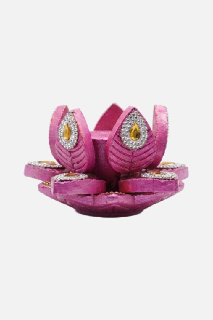 Lotus Diya Candle Holder