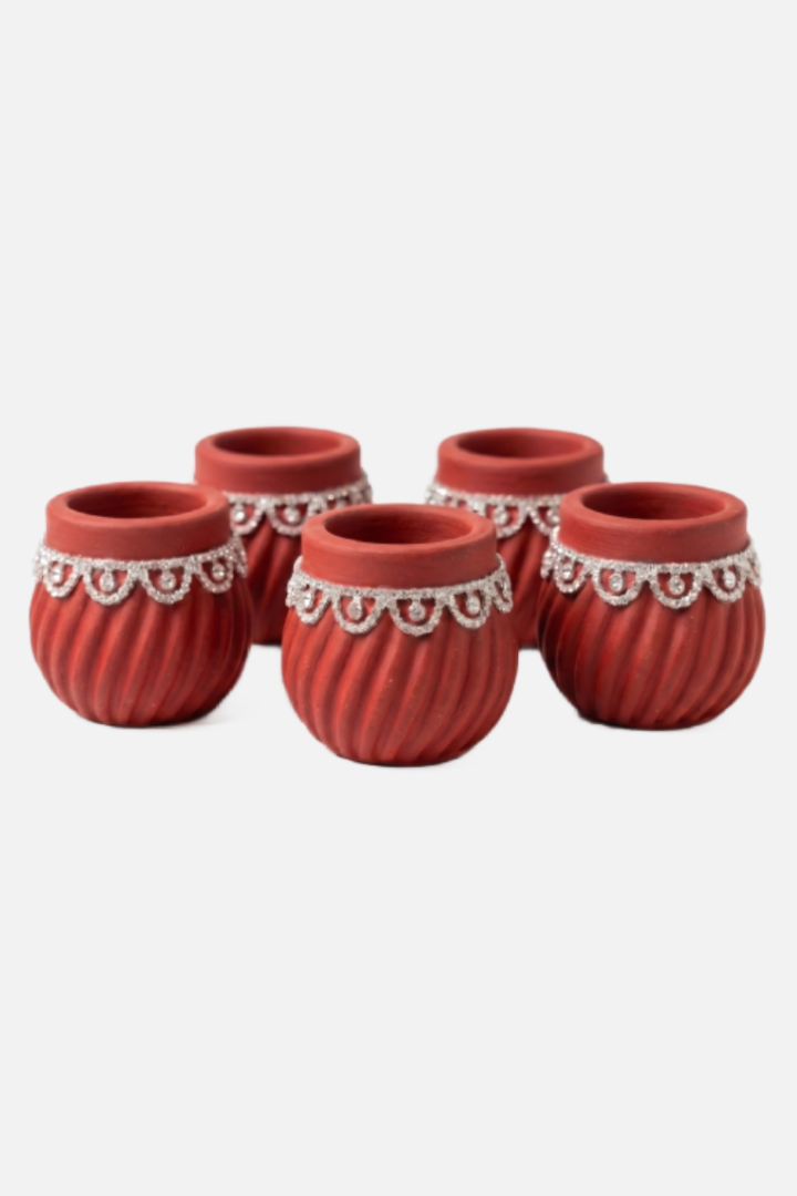 Small Serving Clay Bowls