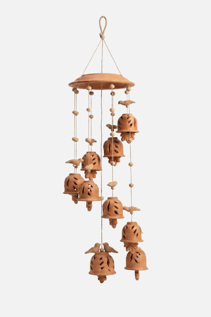 Terracotta 9-Bell Wind Chime