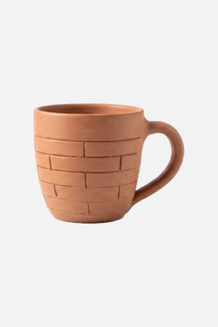 Terracotta Brick-Weave Cup